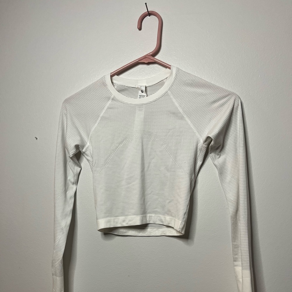 lululemon athletica White Long Sleeve Top